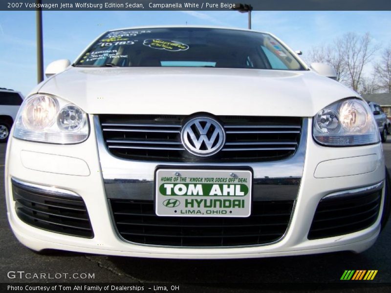 Campanella White / Pure Beige 2007 Volkswagen Jetta Wolfsburg Edition Sedan