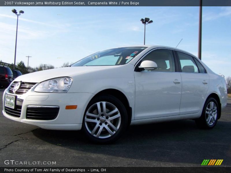 Campanella White / Pure Beige 2007 Volkswagen Jetta Wolfsburg Edition Sedan