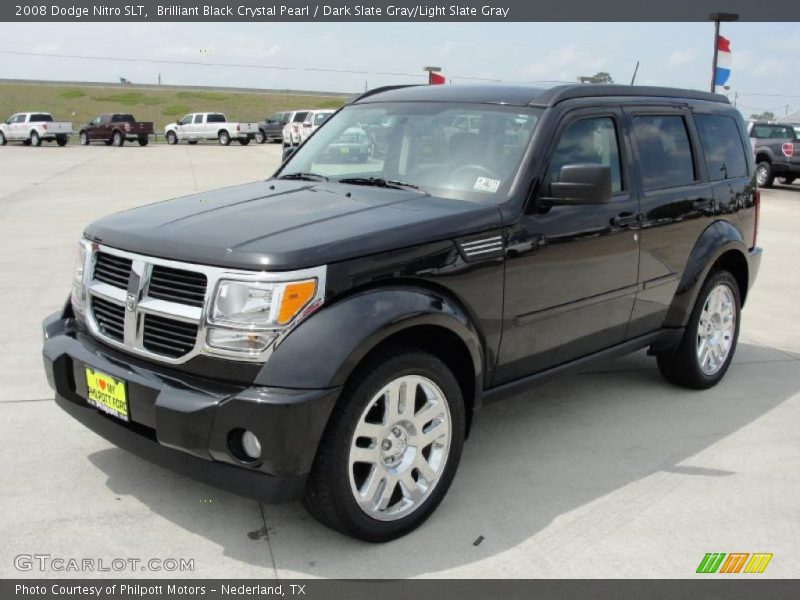 Brilliant Black Crystal Pearl / Dark Slate Gray/Light Slate Gray 2008 Dodge Nitro SLT