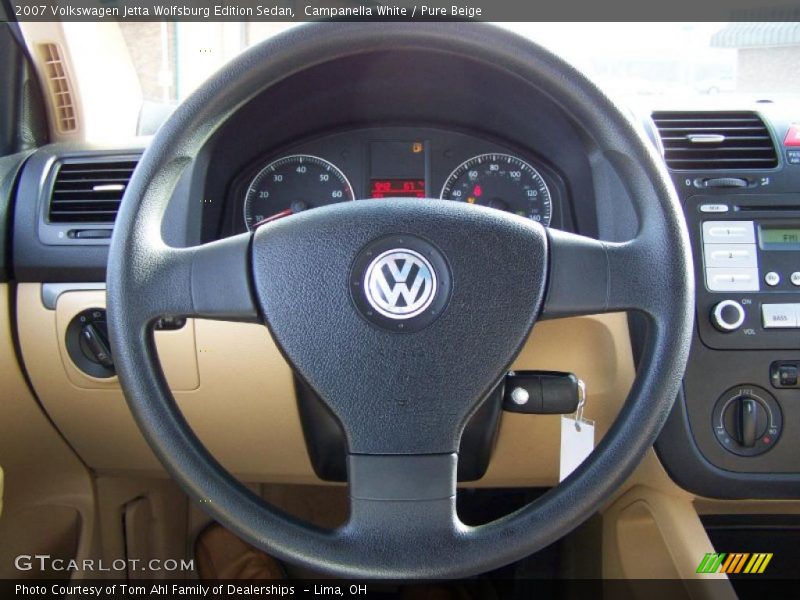 Campanella White / Pure Beige 2007 Volkswagen Jetta Wolfsburg Edition Sedan