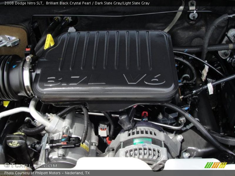 Brilliant Black Crystal Pearl / Dark Slate Gray/Light Slate Gray 2008 Dodge Nitro SLT
