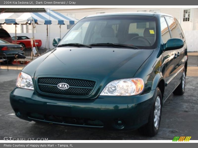 Dark Green Emerald / Gray 2004 Kia Sedona LX