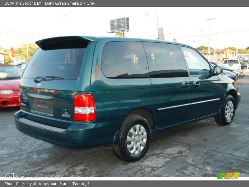 Dark Green Emerald / Gray 2004 Kia Sedona LX