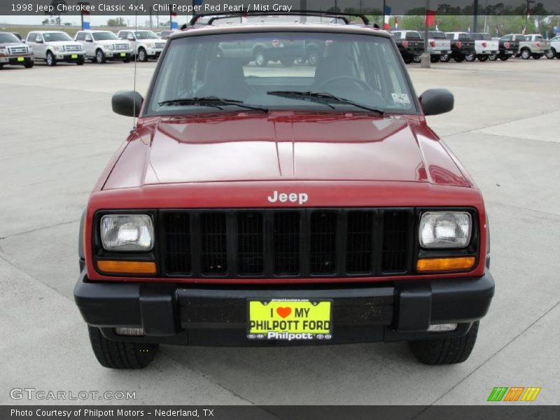 Chili Pepper Red Pearl / Mist Gray 1998 Jeep Cherokee Classic 4x4