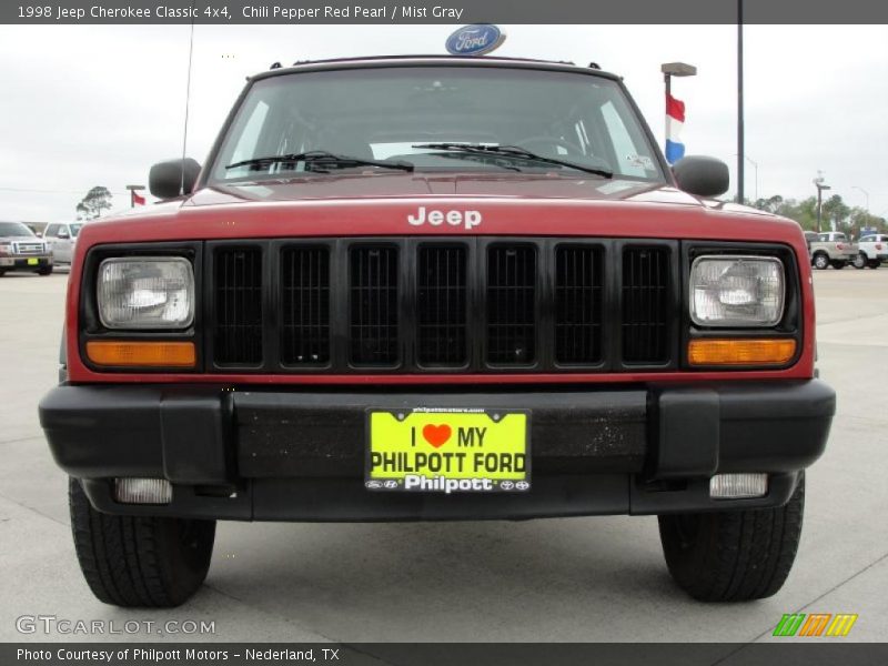Chili Pepper Red Pearl / Mist Gray 1998 Jeep Cherokee Classic 4x4