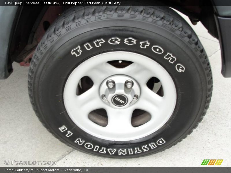 Chili Pepper Red Pearl / Mist Gray 1998 Jeep Cherokee Classic 4x4