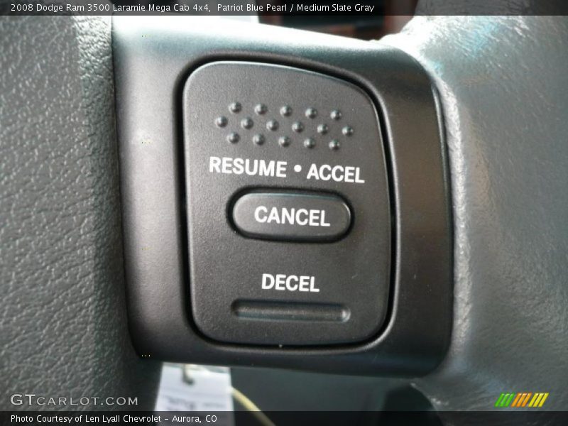 Patriot Blue Pearl / Medium Slate Gray 2008 Dodge Ram 3500 Laramie Mega Cab 4x4