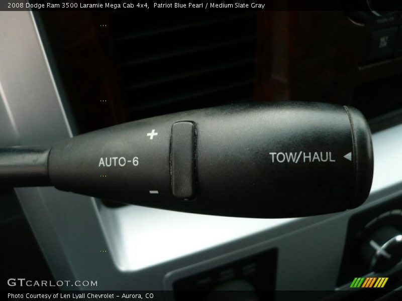 Patriot Blue Pearl / Medium Slate Gray 2008 Dodge Ram 3500 Laramie Mega Cab 4x4