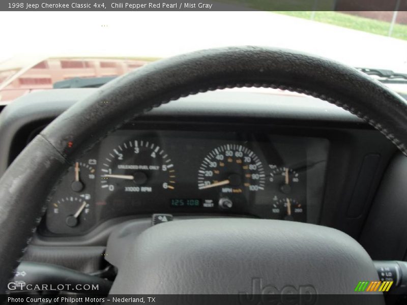 Chili Pepper Red Pearl / Mist Gray 1998 Jeep Cherokee Classic 4x4