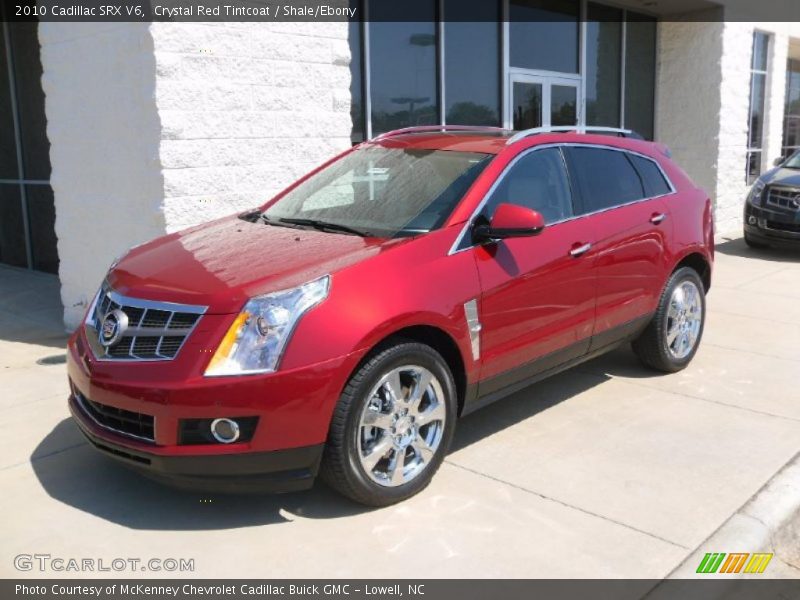 Crystal Red Tintcoat / Shale/Ebony 2010 Cadillac SRX V6