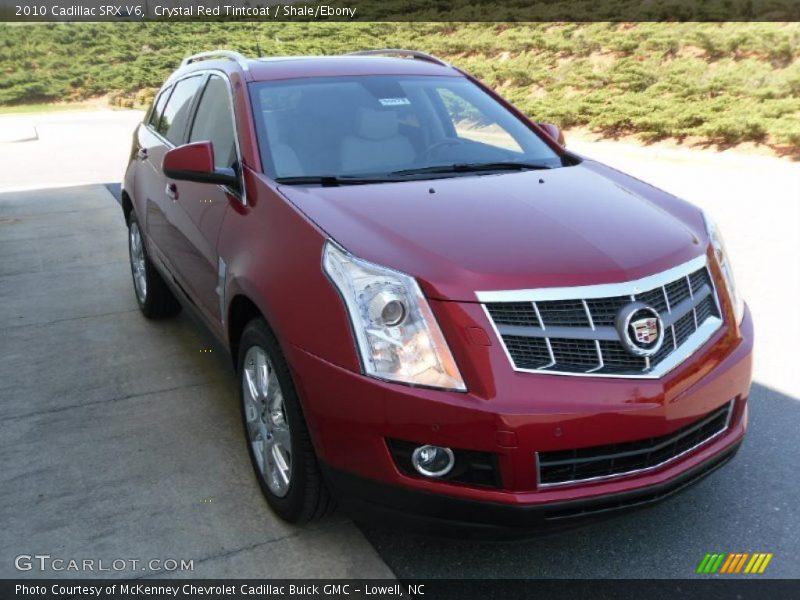 Crystal Red Tintcoat / Shale/Ebony 2010 Cadillac SRX V6