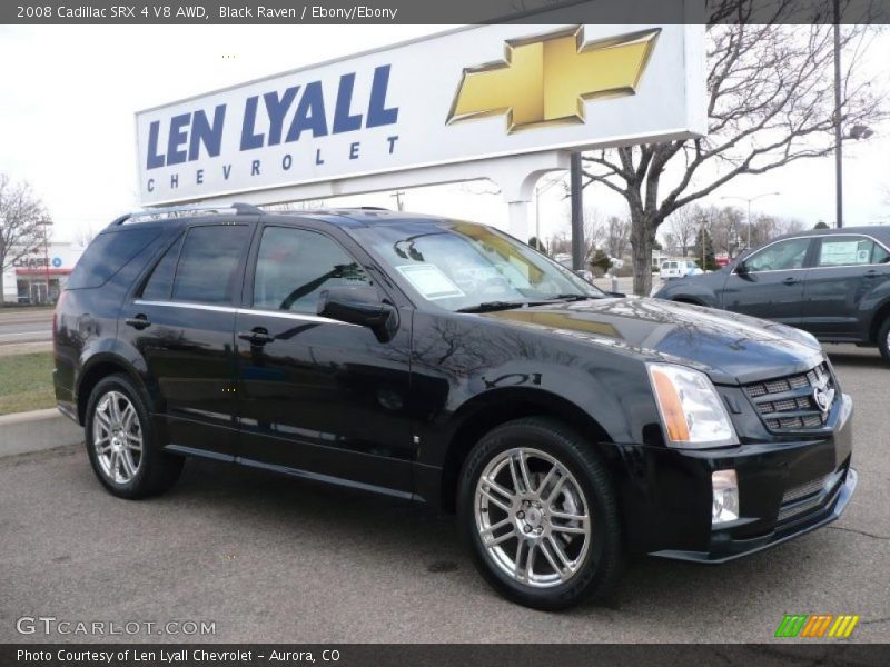 Black Raven / Ebony/Ebony 2008 Cadillac SRX 4 V8 AWD