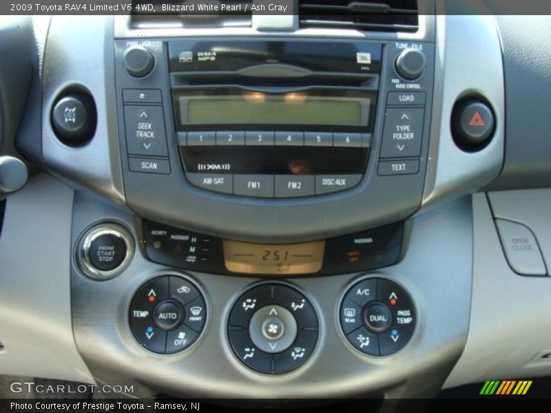 Blizzard White Pearl / Ash Gray 2009 Toyota RAV4 Limited V6 4WD
