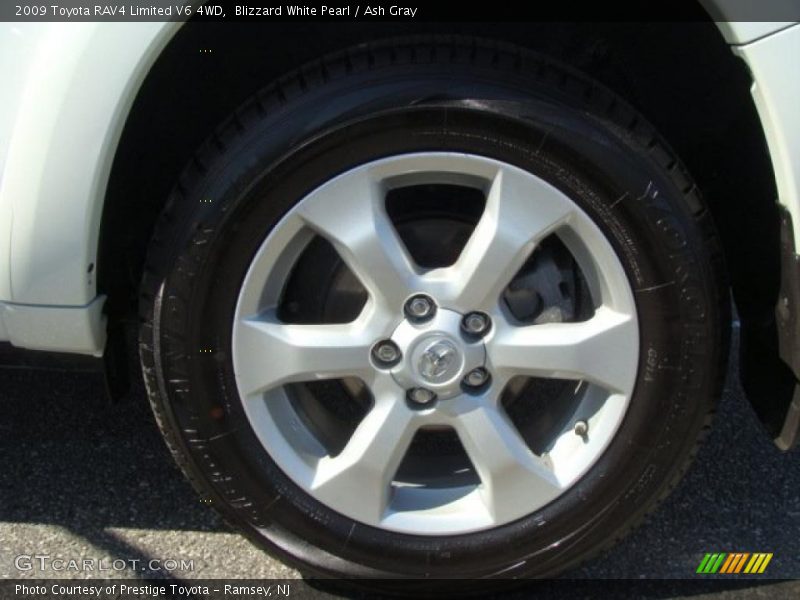 Blizzard White Pearl / Ash Gray 2009 Toyota RAV4 Limited V6 4WD