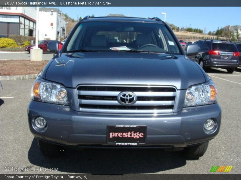 Bluestone Metallic / Ash Gray 2007 Toyota Highlander 4WD