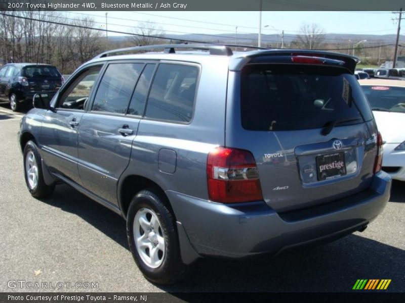 Bluestone Metallic / Ash Gray 2007 Toyota Highlander 4WD