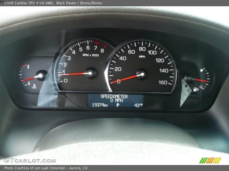 Black Raven / Ebony/Ebony 2008 Cadillac SRX 4 V8 AWD