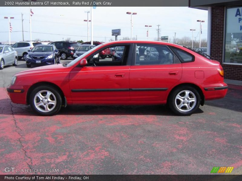 Rally Red / Dark Gray 2002 Hyundai Elantra GT Hatchback