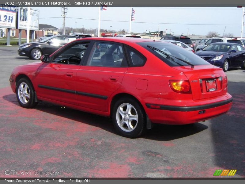 Rally Red / Dark Gray 2002 Hyundai Elantra GT Hatchback