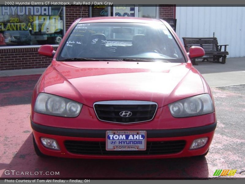 Rally Red / Dark Gray 2002 Hyundai Elantra GT Hatchback