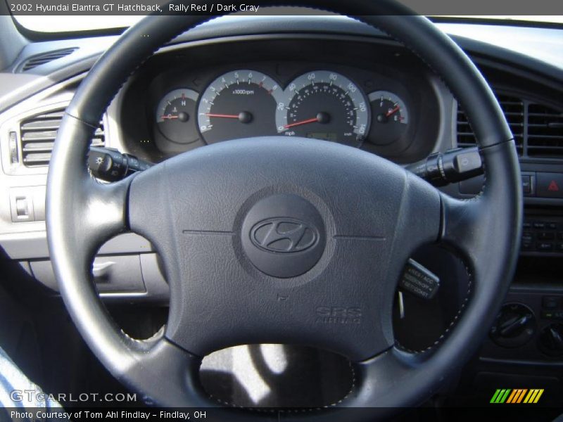 Rally Red / Dark Gray 2002 Hyundai Elantra GT Hatchback