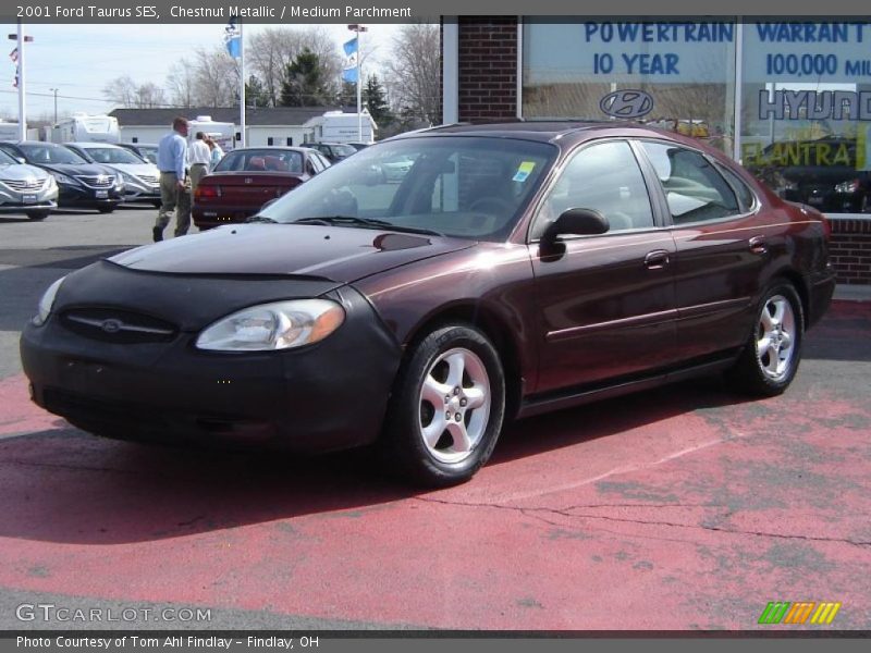 Chestnut Metallic / Medium Parchment 2001 Ford Taurus SES