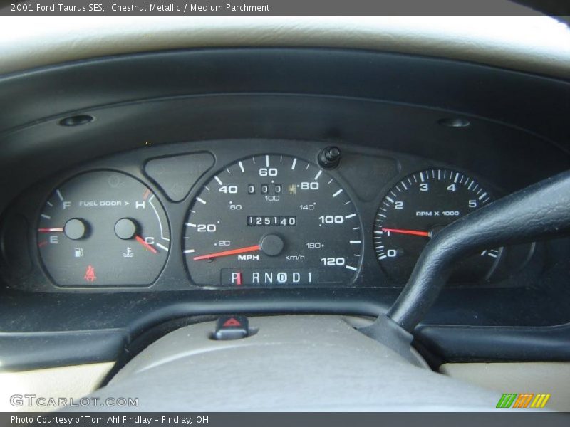 Chestnut Metallic / Medium Parchment 2001 Ford Taurus SES