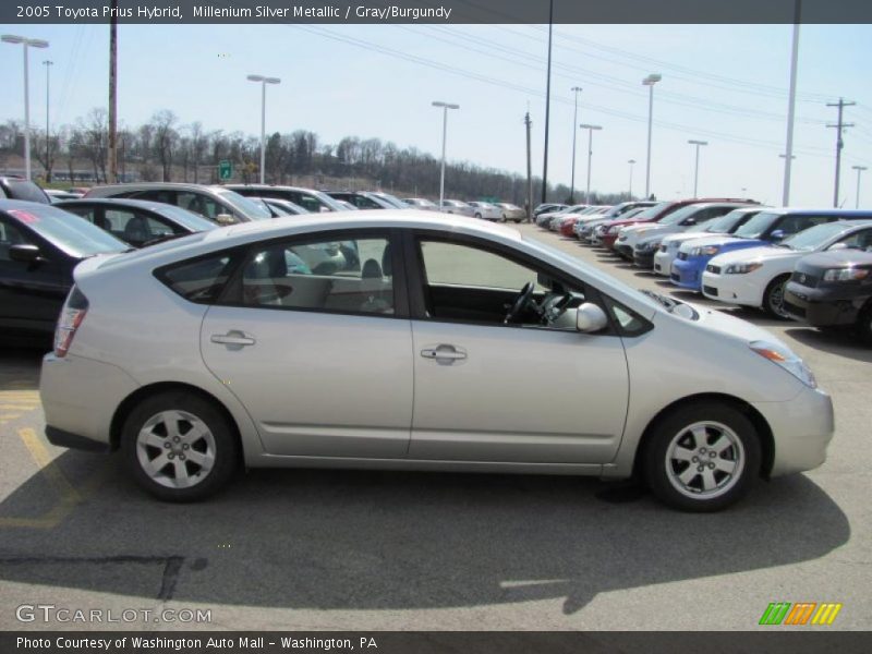 Millenium Silver Metallic / Gray/Burgundy 2005 Toyota Prius Hybrid