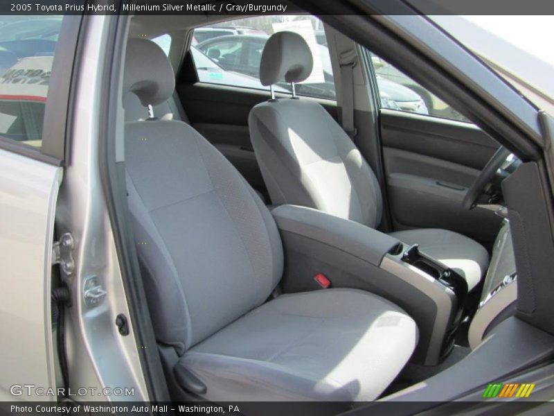 Millenium Silver Metallic / Gray/Burgundy 2005 Toyota Prius Hybrid