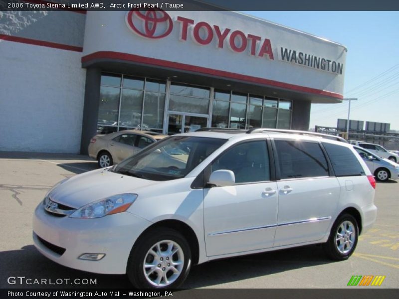 Arctic Frost Pearl / Taupe 2006 Toyota Sienna Limited AWD