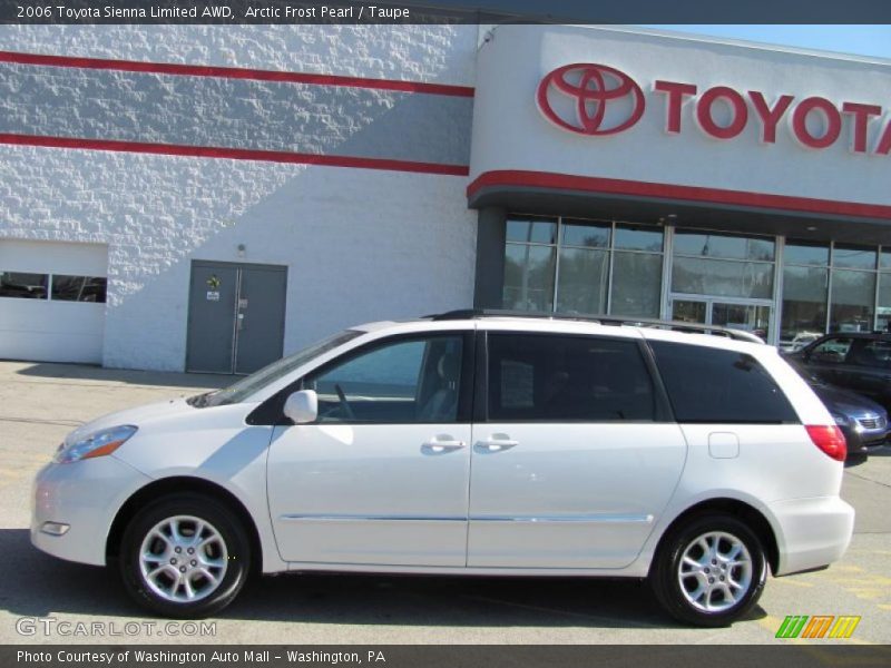 Arctic Frost Pearl / Taupe 2006 Toyota Sienna Limited AWD