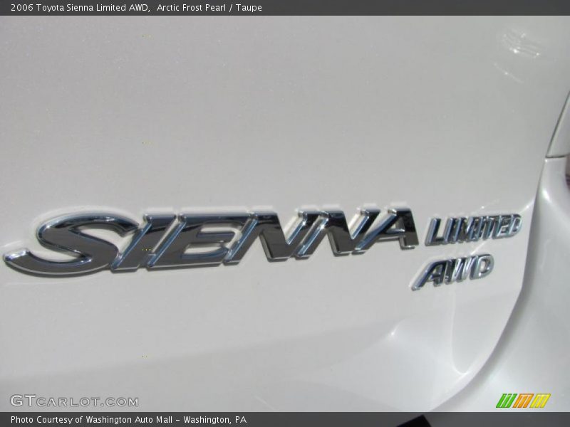 Arctic Frost Pearl / Taupe 2006 Toyota Sienna Limited AWD