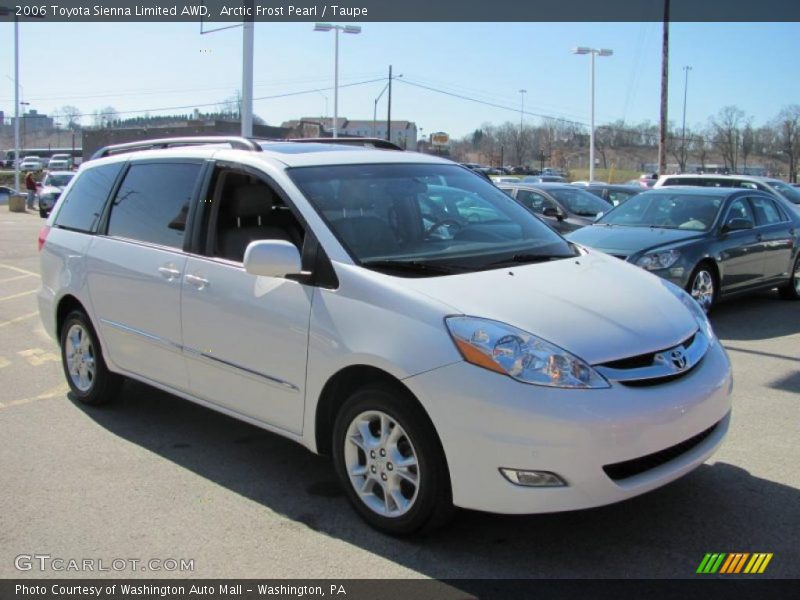 Arctic Frost Pearl / Taupe 2006 Toyota Sienna Limited AWD