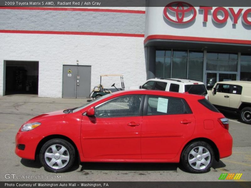 Radiant Red / Ash Gray 2009 Toyota Matrix S AWD