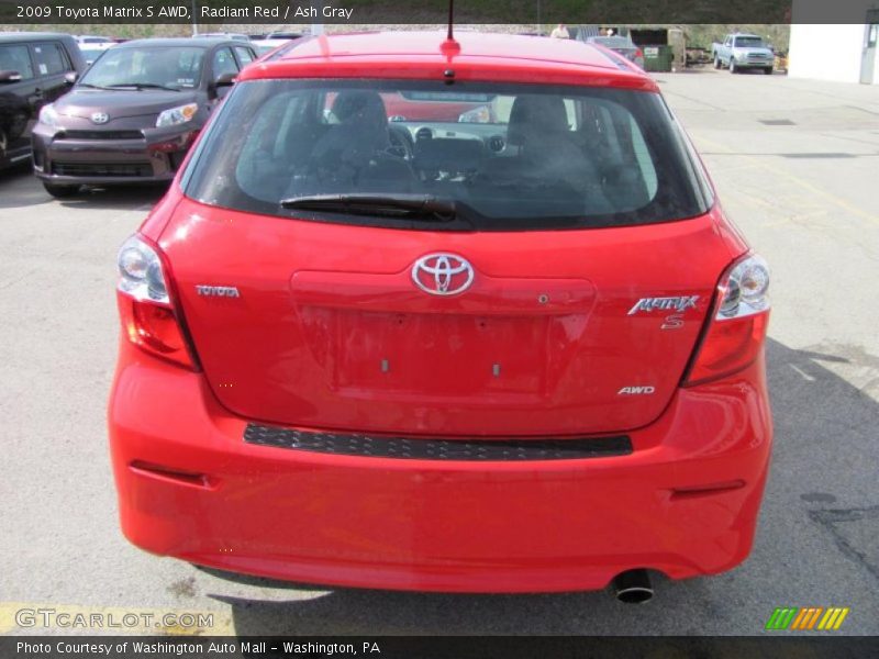 Radiant Red / Ash Gray 2009 Toyota Matrix S AWD
