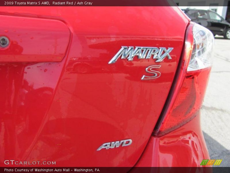 Radiant Red / Ash Gray 2009 Toyota Matrix S AWD