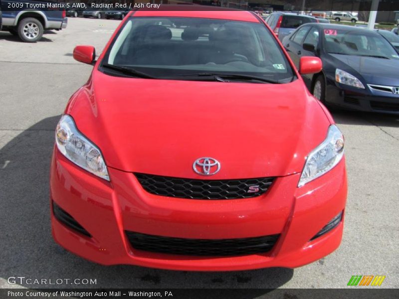 Radiant Red / Ash Gray 2009 Toyota Matrix S AWD