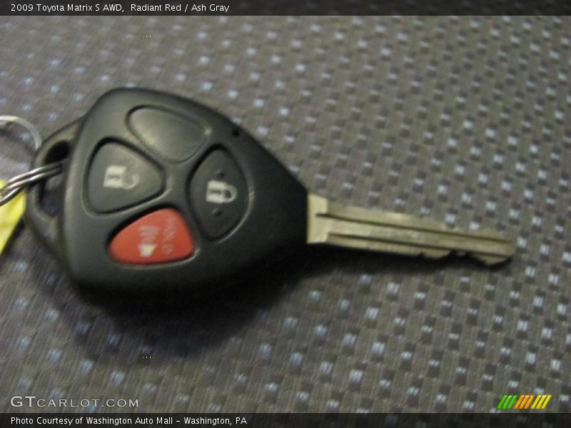 Radiant Red / Ash Gray 2009 Toyota Matrix S AWD