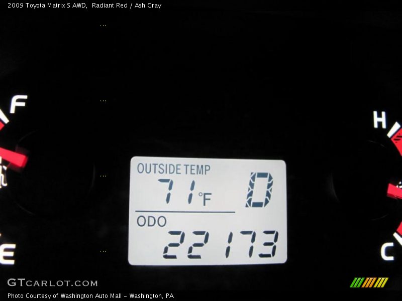 Radiant Red / Ash Gray 2009 Toyota Matrix S AWD