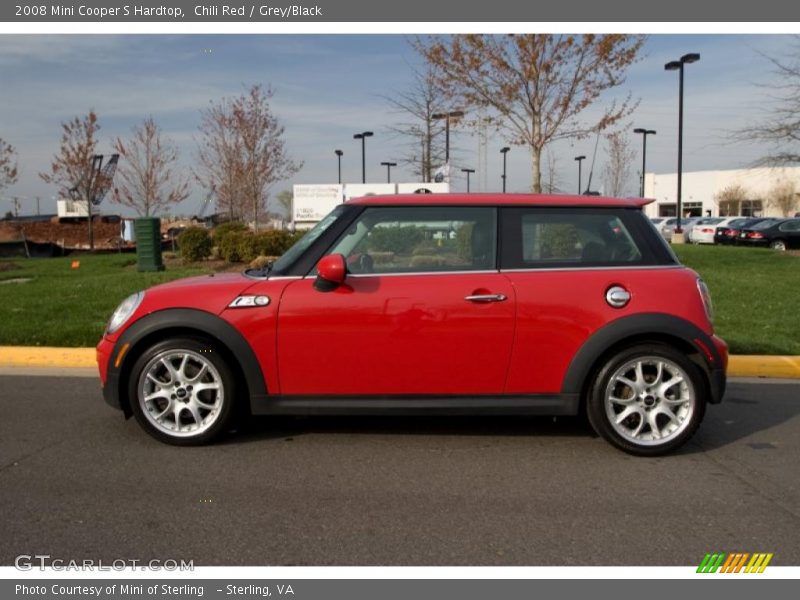 Chili Red / Grey/Black 2008 Mini Cooper S Hardtop