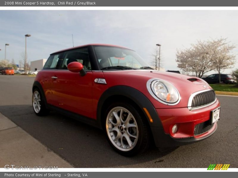 Chili Red / Grey/Black 2008 Mini Cooper S Hardtop