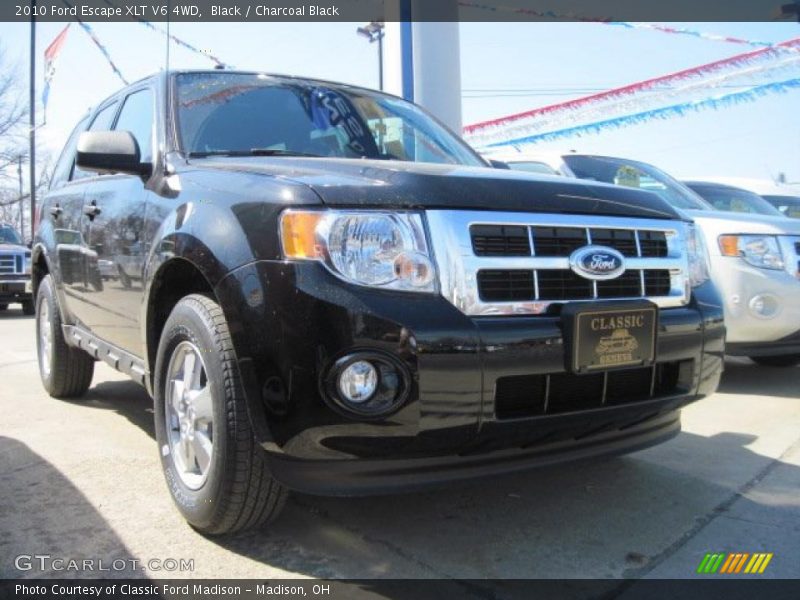 Black / Charcoal Black 2010 Ford Escape XLT V6 4WD