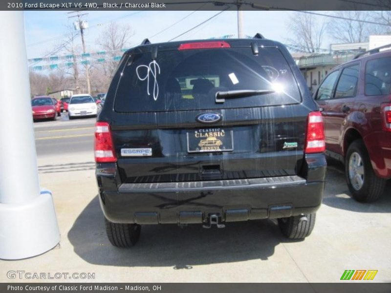 Black / Charcoal Black 2010 Ford Escape XLT V6 4WD