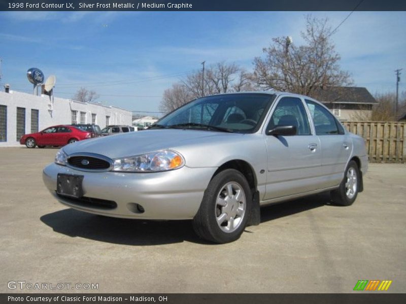 Silver Frost Metallic / Medium Graphite 1998 Ford Contour LX