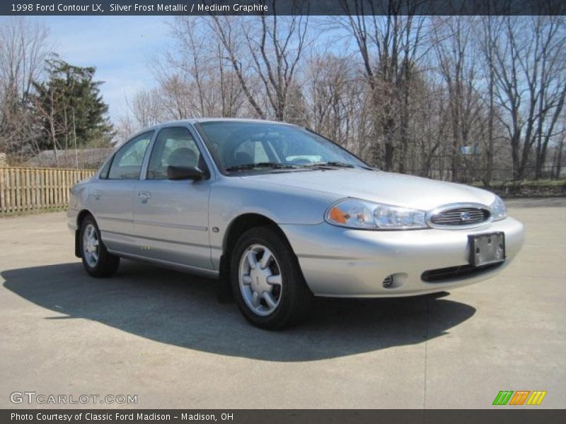 Silver Frost Metallic / Medium Graphite 1998 Ford Contour LX