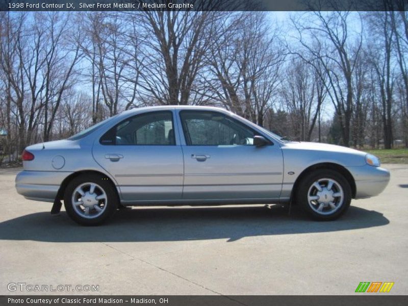 Silver Frost Metallic / Medium Graphite 1998 Ford Contour LX