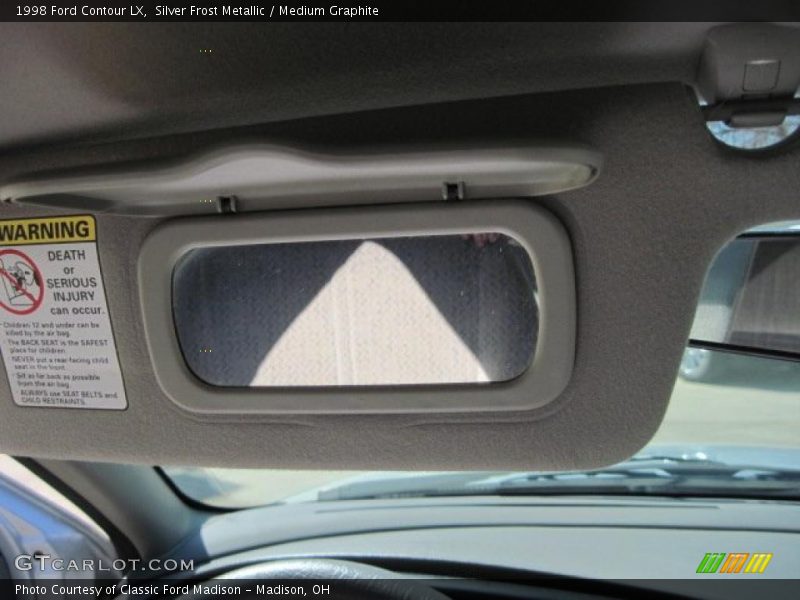 Silver Frost Metallic / Medium Graphite 1998 Ford Contour LX