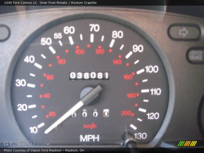Silver Frost Metallic / Medium Graphite 1998 Ford Contour LX