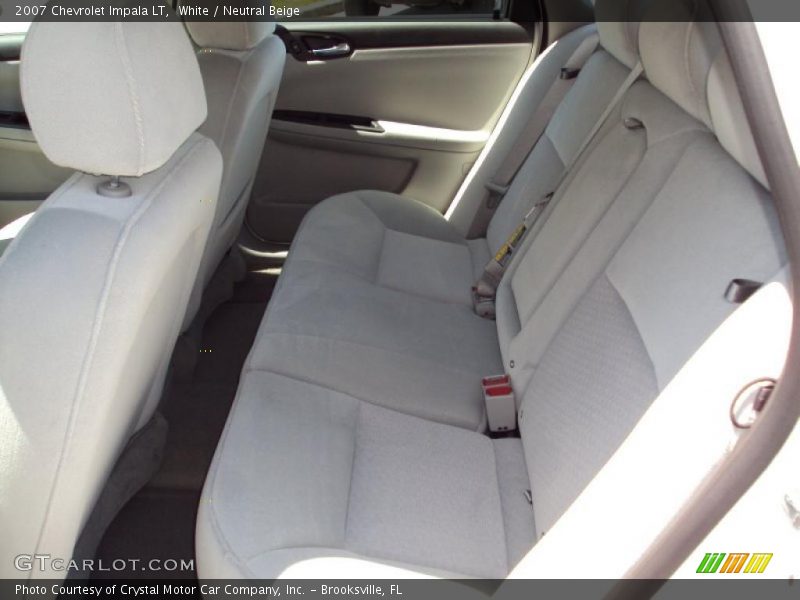 White / Neutral Beige 2007 Chevrolet Impala LT