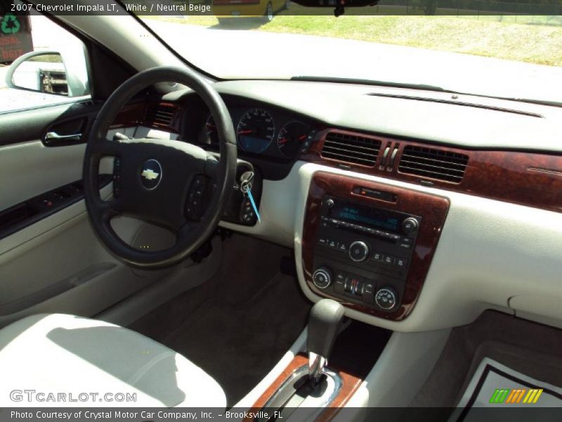 White / Neutral Beige 2007 Chevrolet Impala LT